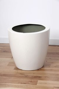 Flower Pot Available in white and silver