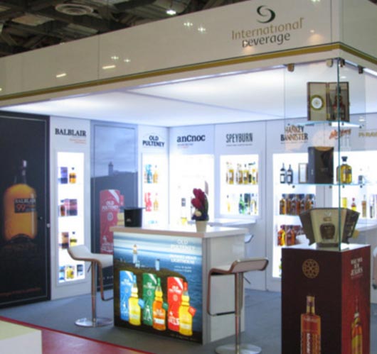 International Beverage exhibition stand from a far