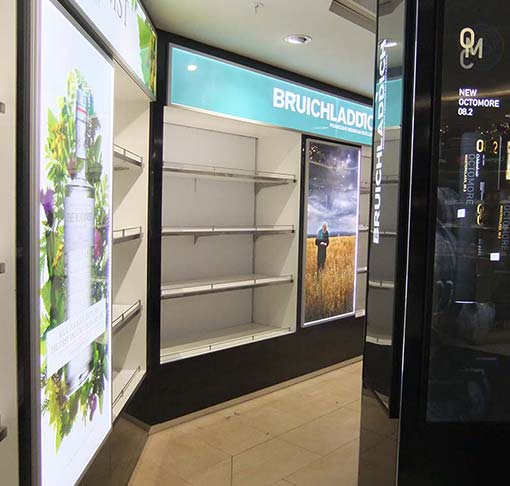 drinks display cabinets at the airport