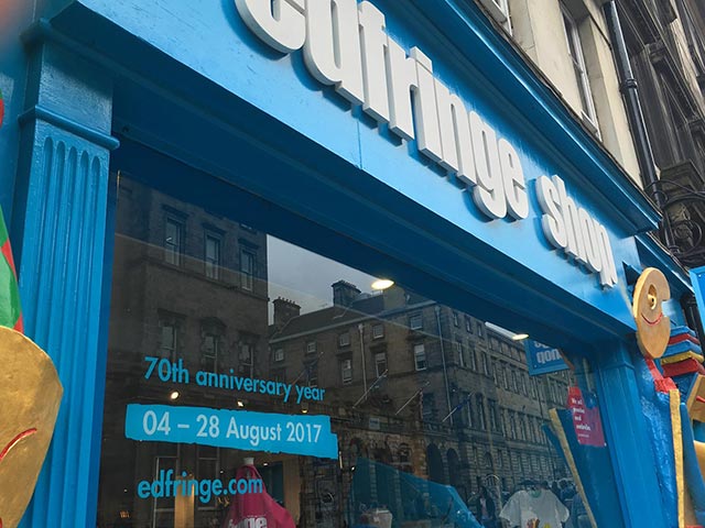 edinburgh fringe shop front