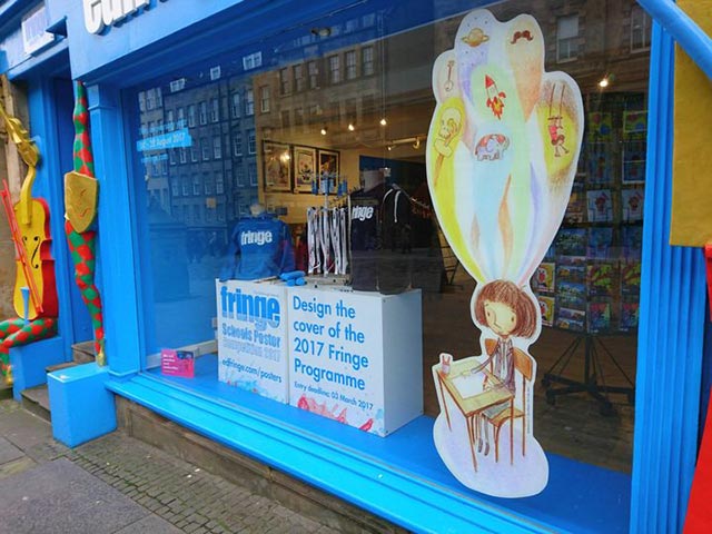 edinburgh fringe shop with creative designs