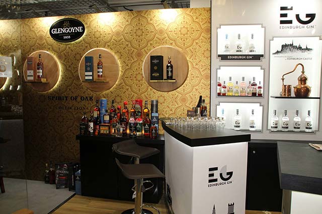 gin display for the TFWA World Exhibition in cannes