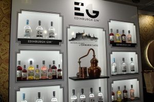 edinburgh gin distillery display