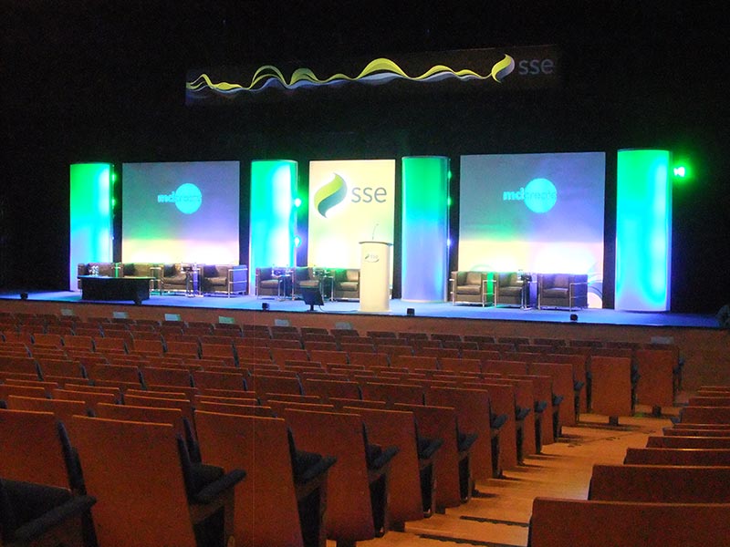 conference stage setup