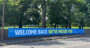 welcome back banner for the scottish national gallery