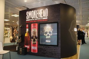 whisky display for smokehead single malt