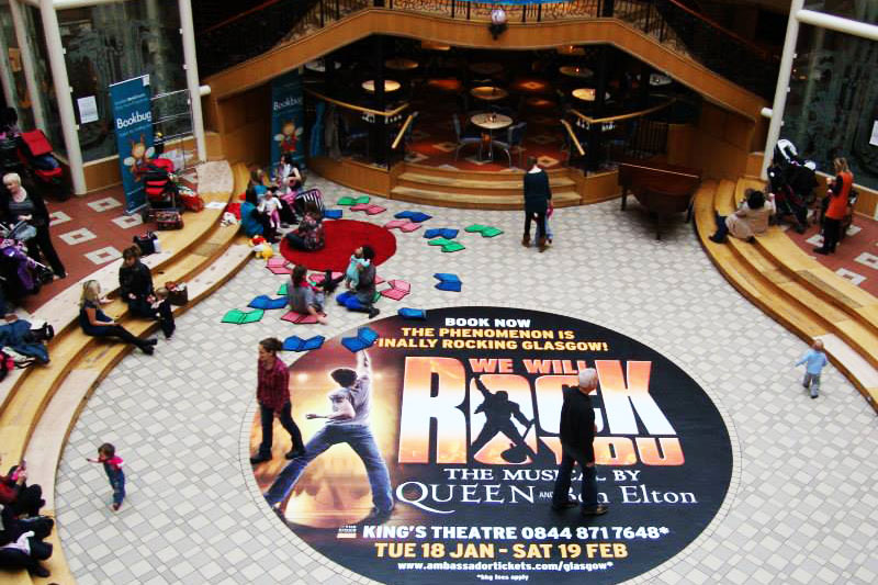 we will rock you the musical floor graphic