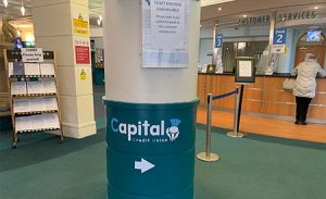 capital credit union reception information pillar