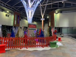 christmas display in shopping centre