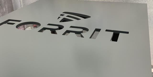 forrit logo cut out sign