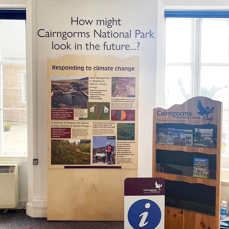 information display for the cairngorms national park