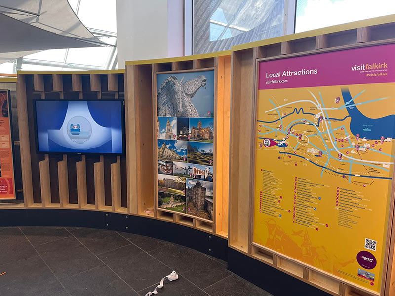 falkirk wheel information boards